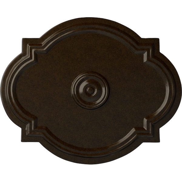 Ekena Millwork Waltz Ceiling Medallion (Fits Canopies up to 4 1/2"), Hand-Painted Bronze, 21 1/4"W x 17 3/8"H x 1"P CM21WABZS - main